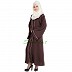 Islamic dress - Front open abaya in Coffee color Islamic dress - Front open abaya in Coffee color